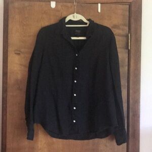 Jcrew Baird McNutt black linen shirt